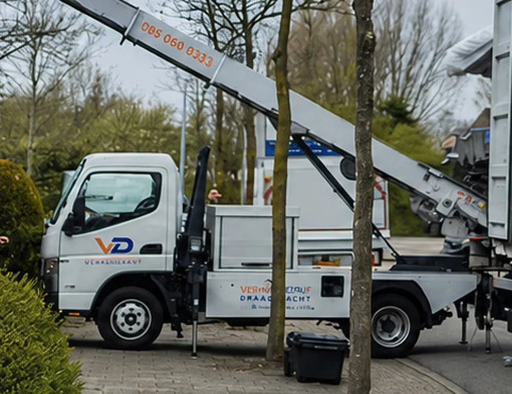 Verhuislift van Verhuisbedrijf Draagkracht bij een flat
